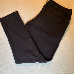 Lululemon ABC Pants Black Slim Fit 5 Pocket Warpstreme Stretch Men's‎ 34x32